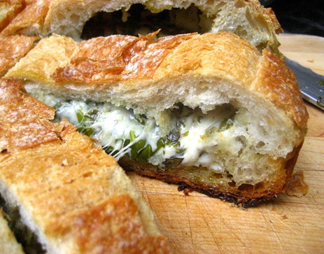Stuffed Cheese Bread w/ Herbs